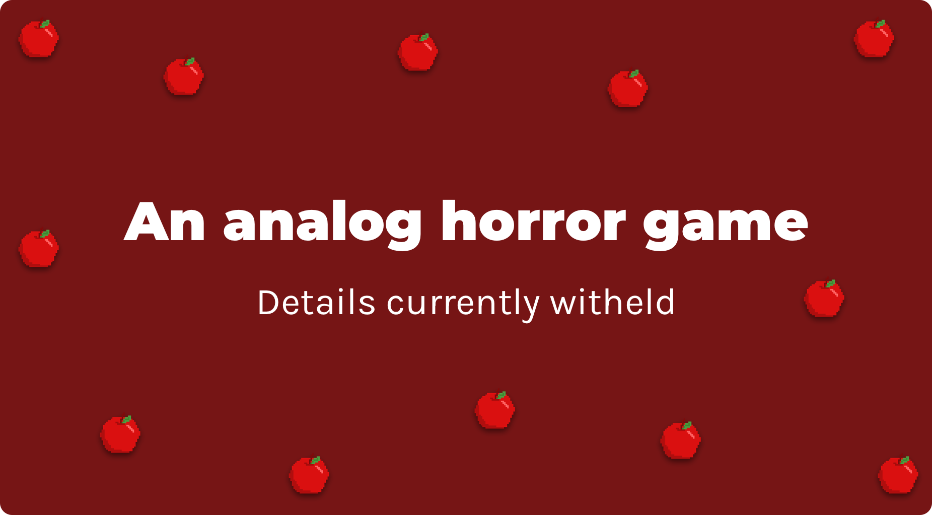 Analog Horror Video Game
